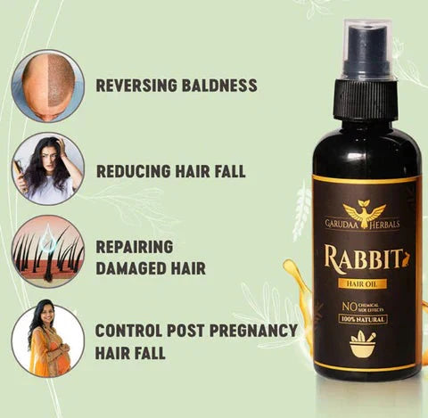 Rabbit Herbal Hair Oil – 100% Stronger, Healthier Growth